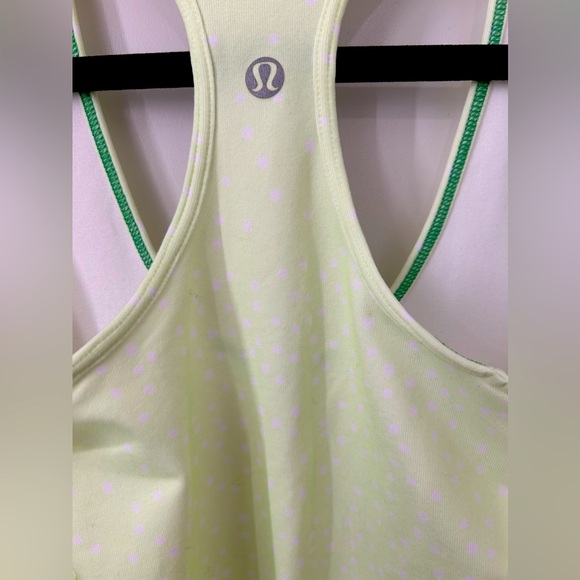 Lululemon lime green polka dot tank - Picture 2 of 3